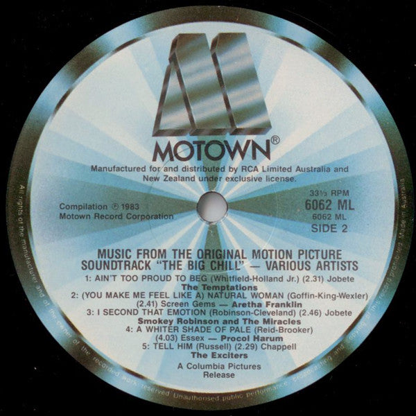 Various : The Big Chill (Original Motion Picture Soundtrack) (LP, Comp, RE)