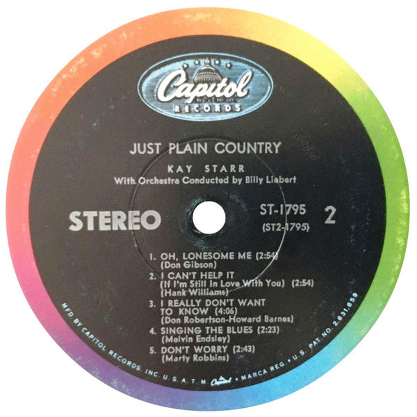 Kay Starr : Just Plain Country (LP, Album)