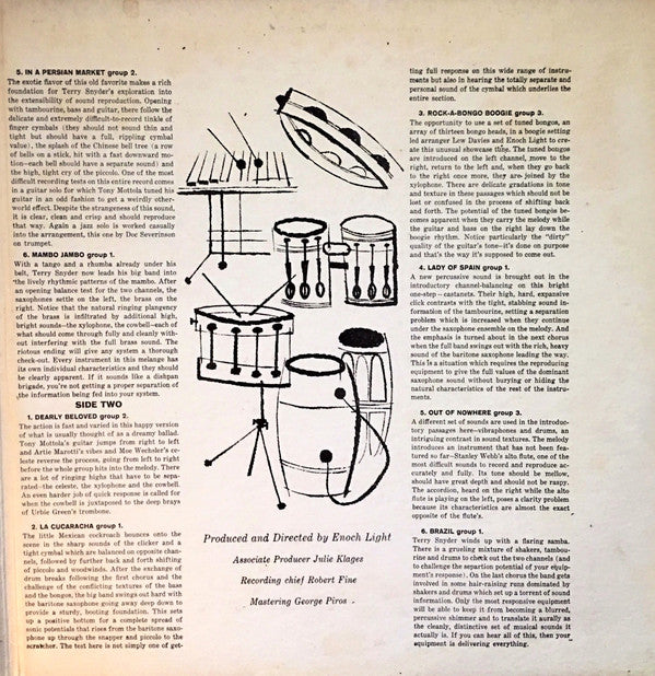 Terry Snyder And The All Stars : Persuasive Percussion Volume 2 (LP, Gat)