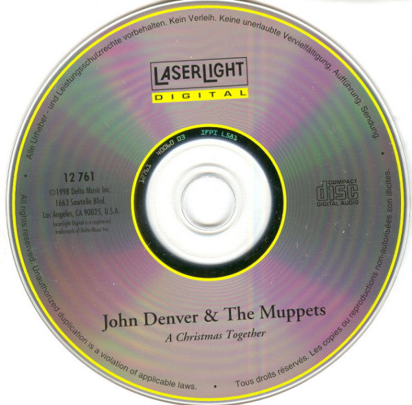 John Denver & The Muppets : A Christmas Together (CD, Album, RE, RP)