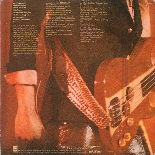 Michael Henderson : Wide Receiver (LP, Album)