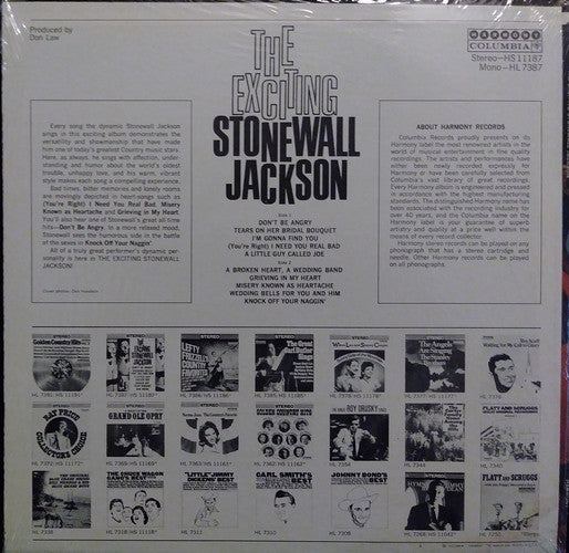 Stonewall Jackson : The Exciting Stonewall Jackson (LP)