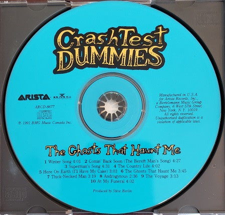 Crash Test Dummies : The Ghosts That Haunt Me (CD, Album)