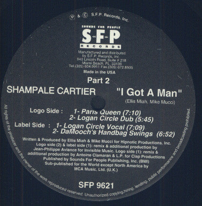 Shampale Cartier : I Got A Man Part 2 (12")