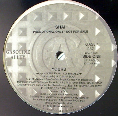 Shai (3) : Yours (12", Promo)