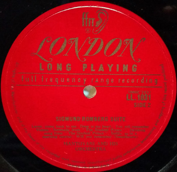 Mantovani : Mantovani Plays The Music Of Romberg (LP)