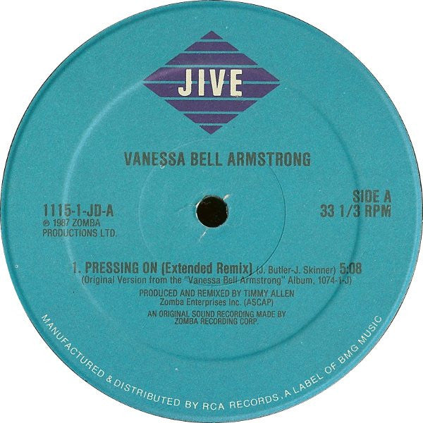 Vanessa Bell Armstrong : Pressing On (12")