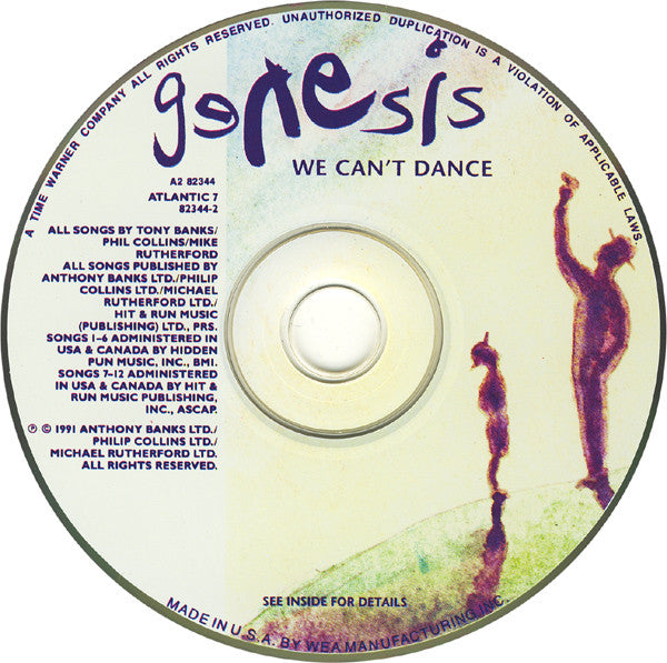 Genesis : We Can't Dance (CD, Album, Club)