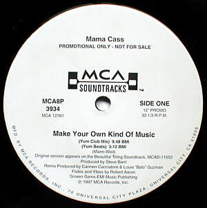 Cass Elliot : Make Your Own Kind Of Music (12", Promo)