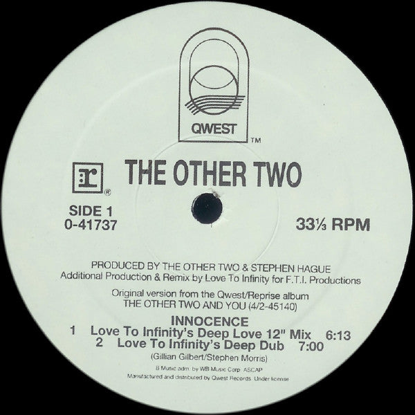 The Other Two : Innocence (12", Single)