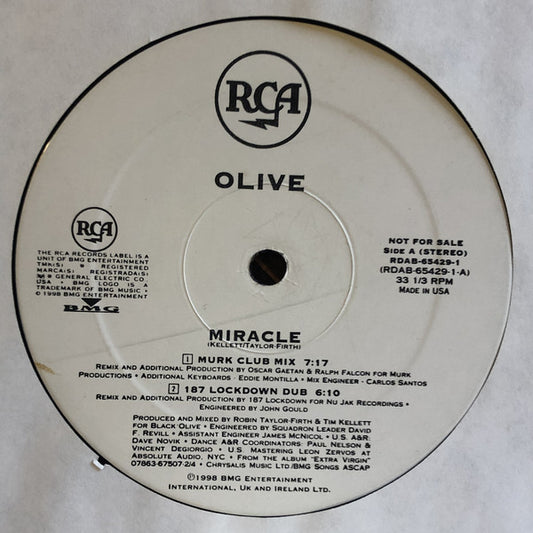 Olive : Miracle (12", Promo)