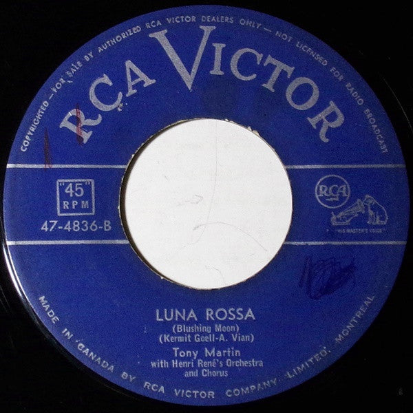Tony Martin (3) : Some Day / Luna Rossa (Blushing Moon) (7", Mono)