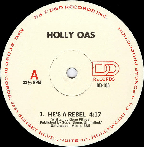 Holly Oas : He's A Rebel (12")