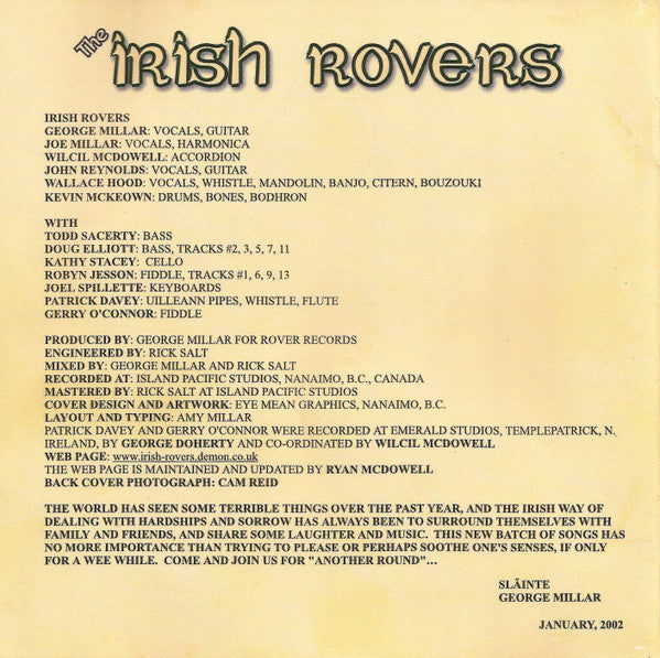The Irish Rovers : Another Round (CD, Album)