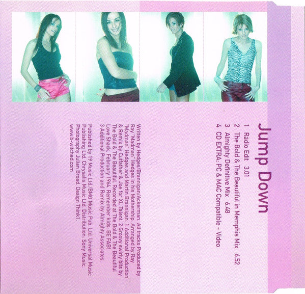 B*Witched : Jump Down (The Mixes) (CD, Single, Enh)