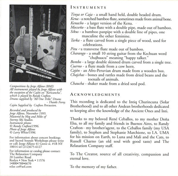 Jorge Alfano : Noccan Kani (CD)