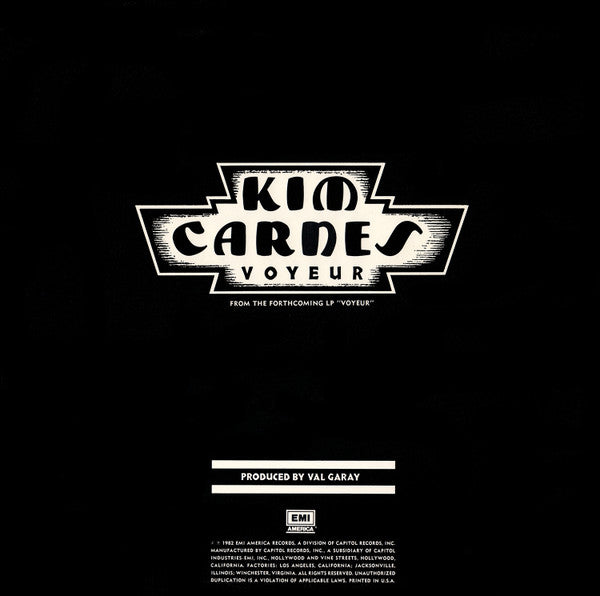 Kim Carnes : Voyeur (Extended Version) (12", Promo)