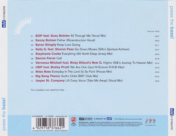 Various : Praise The Bass! (CD, Comp, Copy Prot., Mixed)