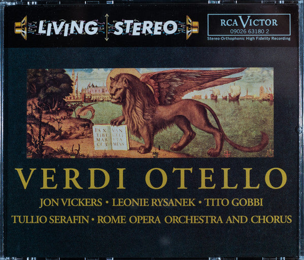 Giuseppe Verdi, Jon Vickers, Leonie Rysanek, Tito Gobbi, Tullio Serafin, Orchestra Del Teatro Dell'Opera Di Roma And Coro Del Teatro Dell'Opera Di Roma : Otello (2xCD, Album, RE, RM + Box)