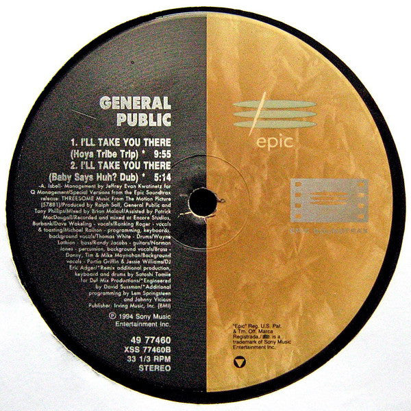 General Public : I'll Take You There (12", Single)