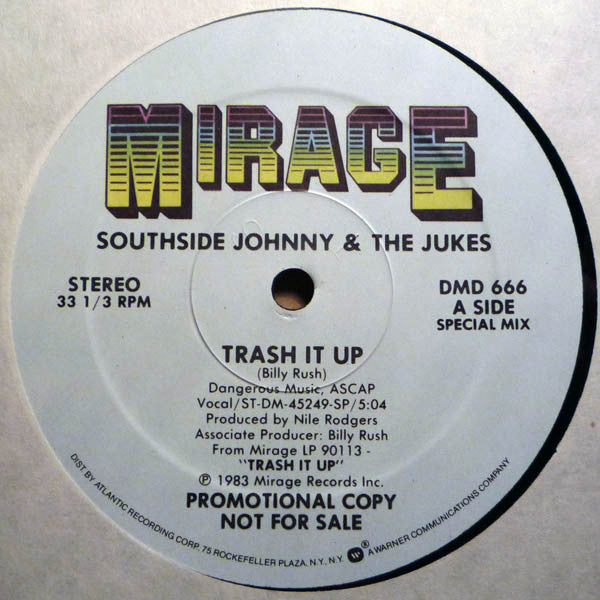 Southside Johnny & The Asbury Jukes : Trash It Up (12", Promo)