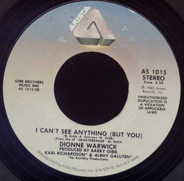 Dionne Warwick : Heartbreaker (7", Single, Styrene)