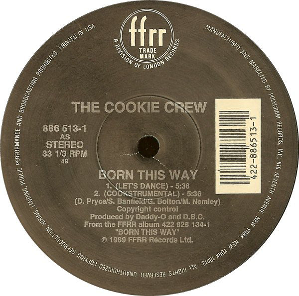 The Cookie Crew : Born This Way (12", Single)