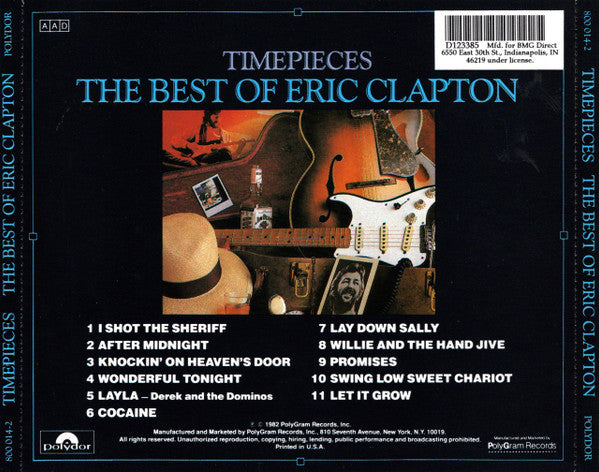 Eric Clapton : Time Pieces - The Best Of Eric Clapton (CD, Comp, Club, RE, UML)