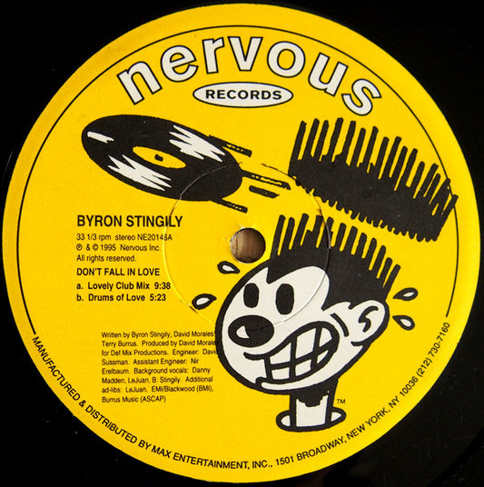 Byron Stingily : Don't Fall In Love (12")
