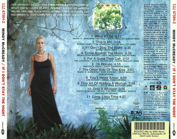 Mindy McCready : If I Don't Stay The Night (HDCD, Album, Club, Enh)