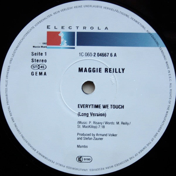 Maggie Reilly : Everytime We Touch (12")
