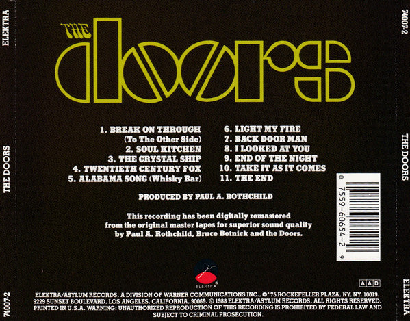 The Doors : The Doors (CD, Album, RE, RM)