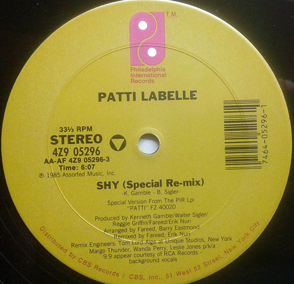 Patti LaBelle : Shy (12")