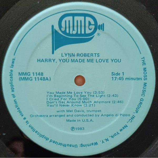Lynn Roberts : Harry, You Made Me Love You (LP)