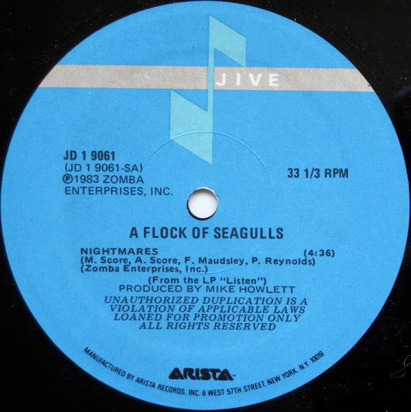 A Flock Of Seagulls : Nightmares (12", Promo)
