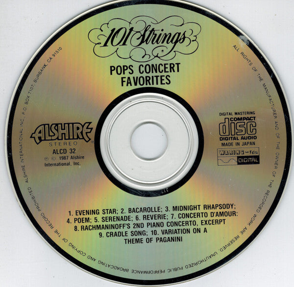 101 Strings : Pop Concert Favorites (CD, Album)