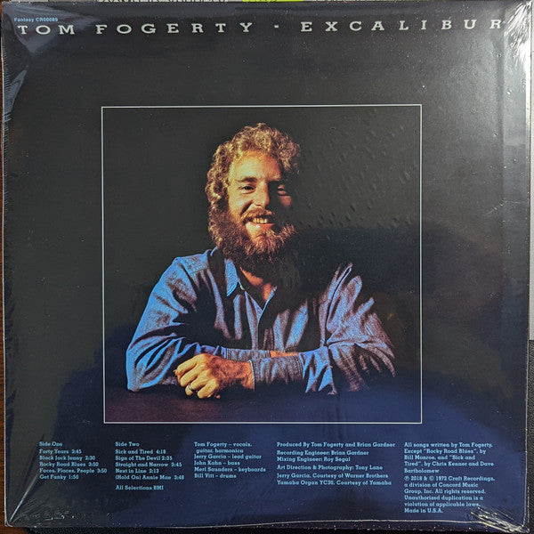 Tom Fogerty : Excalibur (LP, Album, RE, RM, 180)