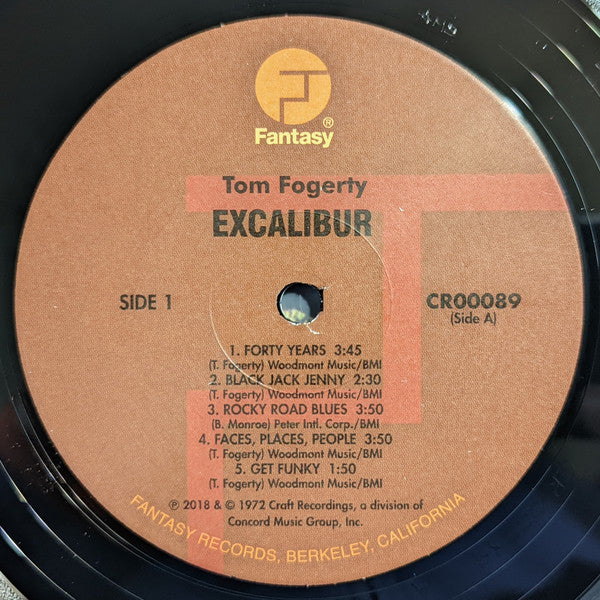 Tom Fogerty : Excalibur (LP, Album, RE, RM, 180)