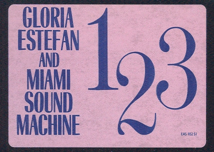 Miami Sound Machine : 123 (12", Single, Promo)