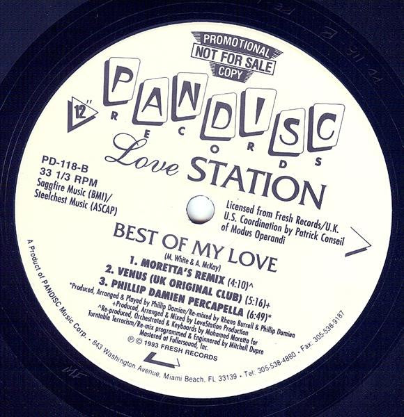 Lovestation : Best Of My Love (12", Promo)