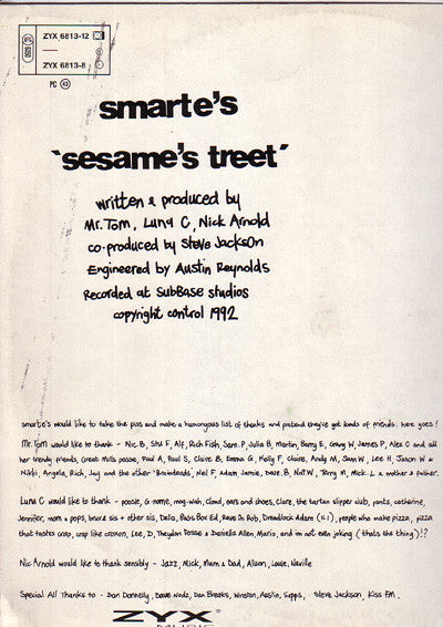 Smart E's : Sesame's Treet (12")