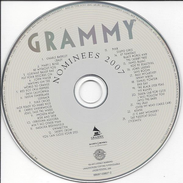 Various : 2007 Grammy Nominees (CD, Comp)