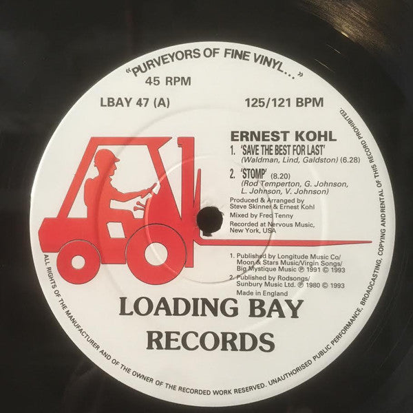 Ernest Kohl : Save The Best For Last (12")