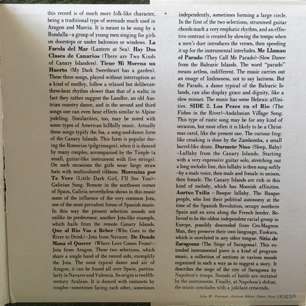 Spanish Serenaders : Memorias De España (LP, Comp, Gat)