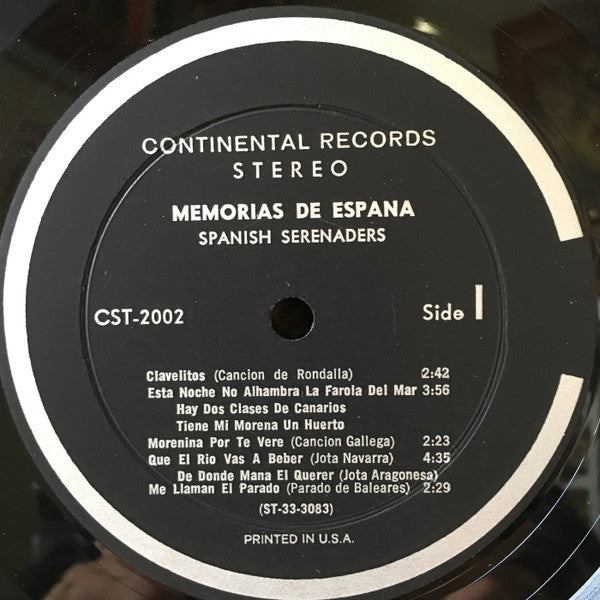 Spanish Serenaders : Memorias De España (LP, Comp, Gat)