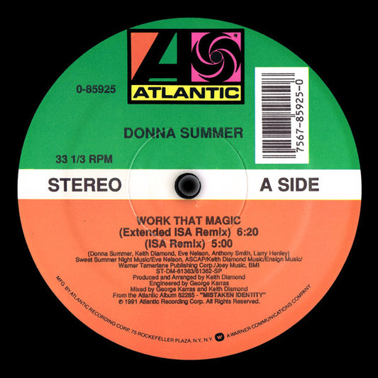 Donna Summer : Work That Magic (12")