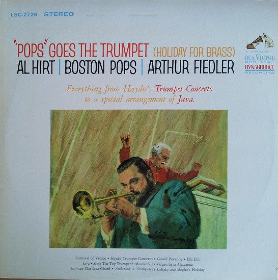 Al Hirt / The Boston Pops Orchestra / Arthur Fiedler : "Pops" Goes The Trumpet (Holiday For Brass) (LP, Roc)