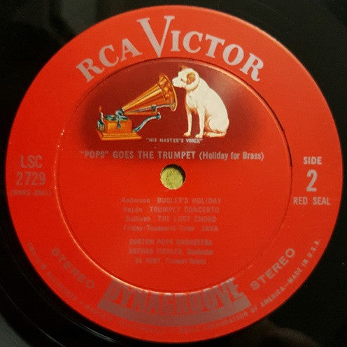 Al Hirt / The Boston Pops Orchestra / Arthur Fiedler : "Pops" Goes The Trumpet (Holiday For Brass) (LP, Roc)