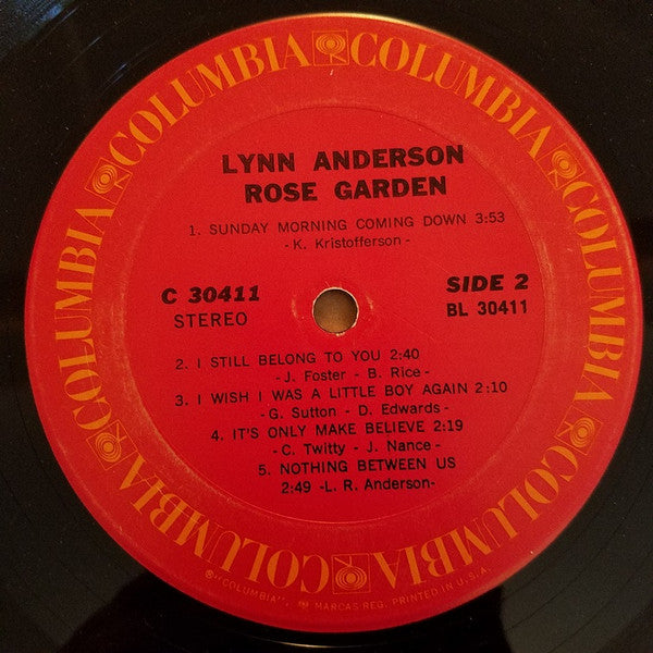 Lynn Anderson : Rose Garden (LP, Album, Ter)