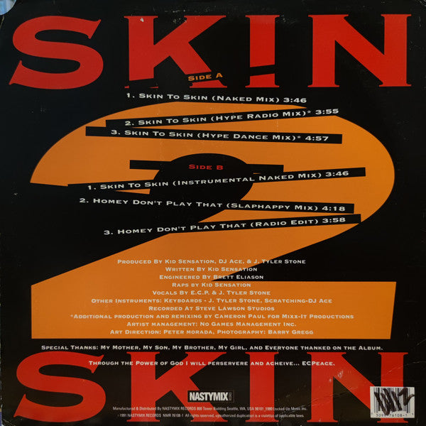 Kid Sensation : Skin 2 Skin (12", Promo)